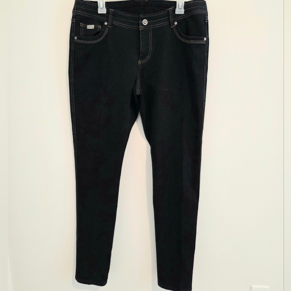 Kuhl Danzr stretch jeans streight leg drawstring 16 Long